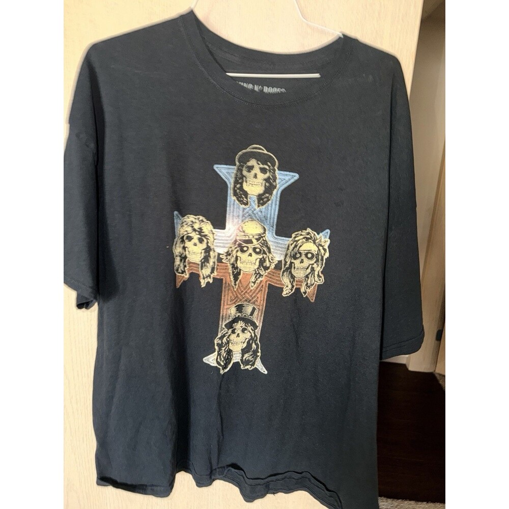 GUNS N ROSES Appetite For Destruction Band Tee 3XL Cross T SHIRT Fall 2019 Tour - Picture 7 of 7